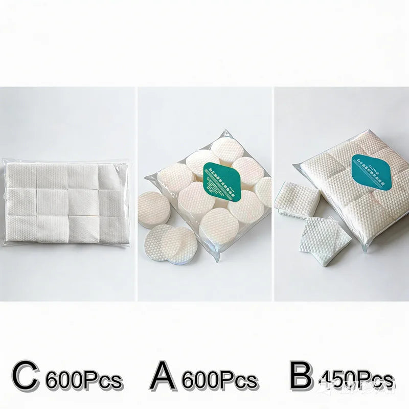 600/450pcs Thicken pearl Pattern Disposable Makeup Cotton Wipes.