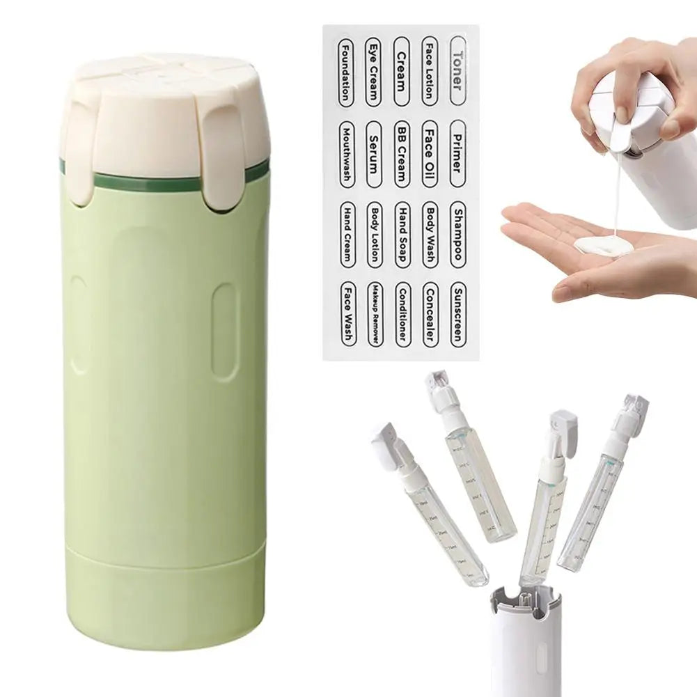 4 In 1 Travel Dispenser Portable Travel Bottles.