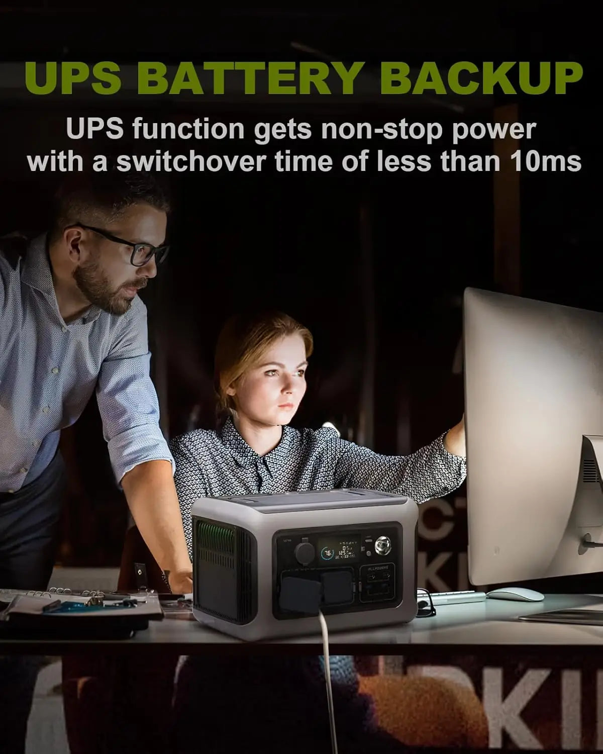 Portable Power Station Output for Outdoor Camping.