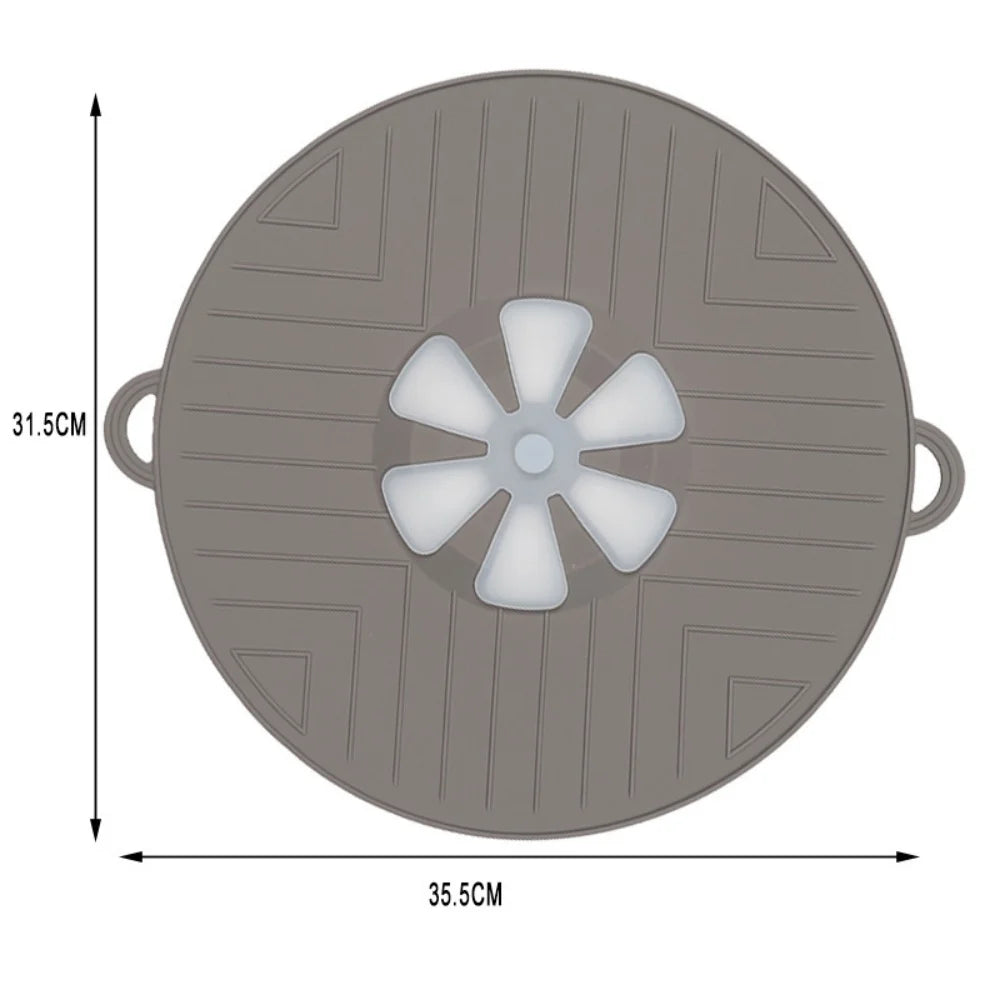 Boiling protection cover - high temperature resistant silicone, microwave splash cover.