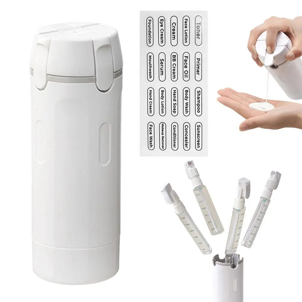 4 In 1 Travel Dispenser Portable Travel Bottles.
