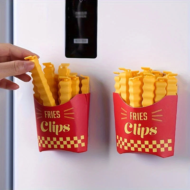 12PCS French Fry Shaped Sealing Clip