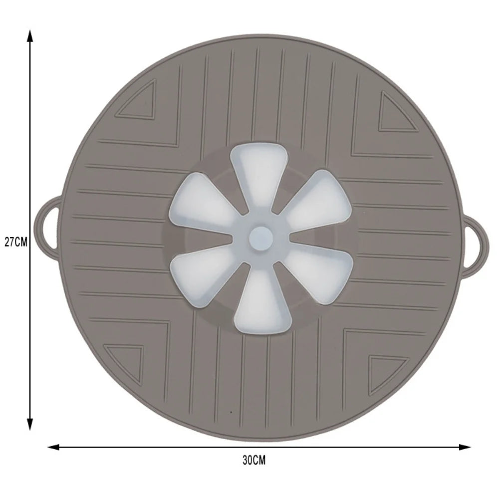 Boiling protection cover - high temperature resistant silicone, microwave splash cover.